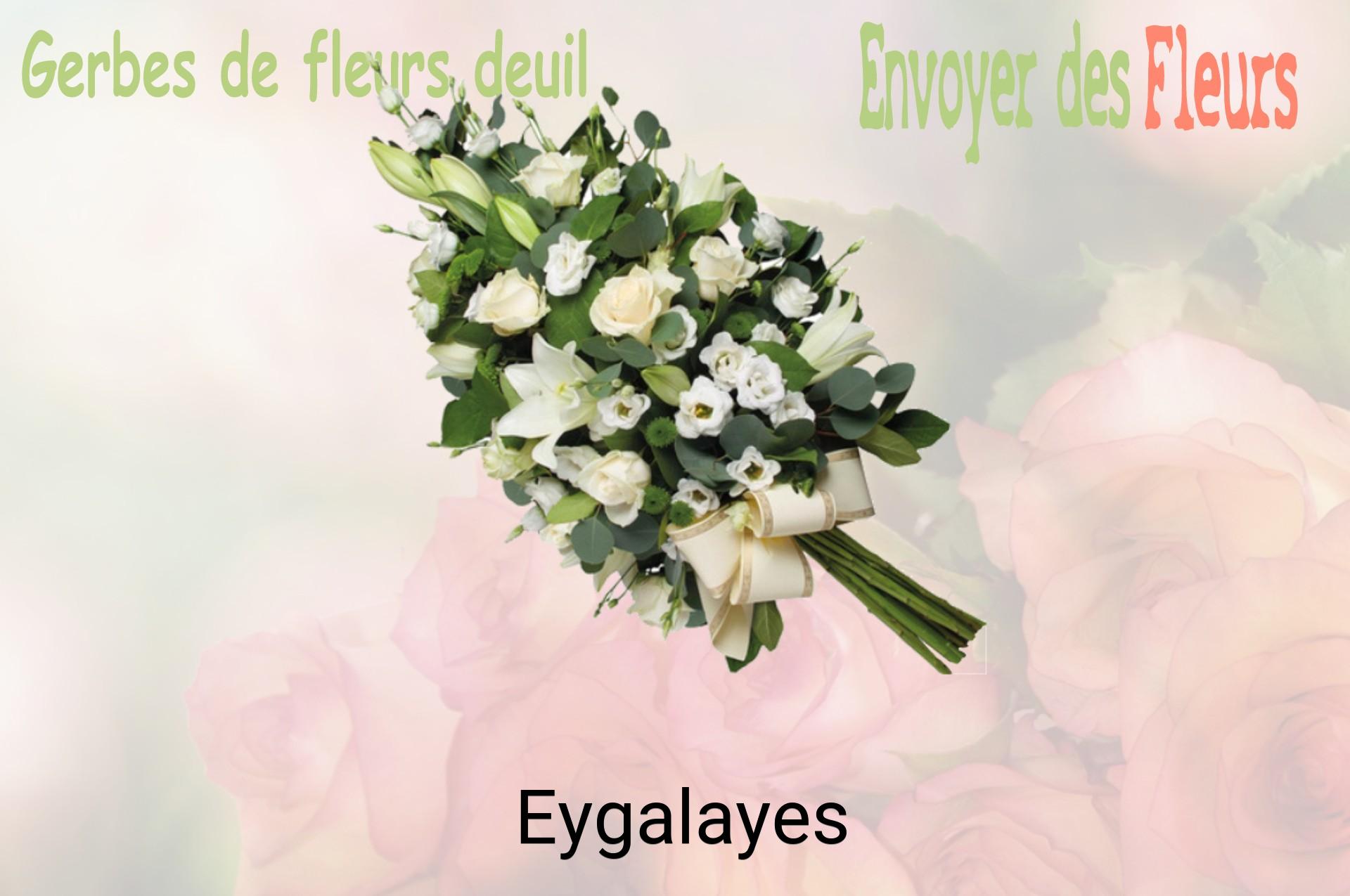 Gerbe de fleurs de deuil livrée à Eygalayes